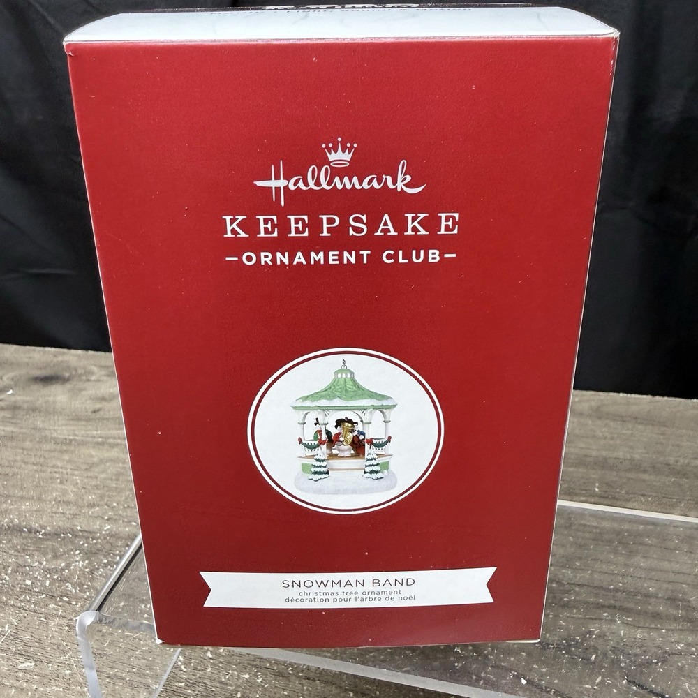 Hallmark 2020 Snowman Band Keepsake Club Ornament Magic Light Sound Motion